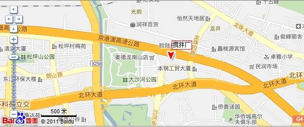 深圳大沙河公园地图